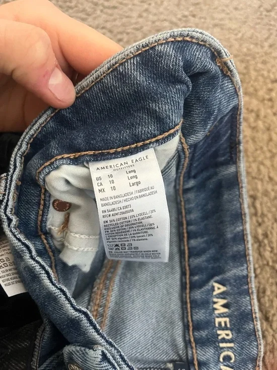 American Eagle Dark Blue Denim Mini Skirt - Picture 3 of 3